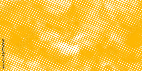 Gradient halftone background, pop art design. Colorful comic pattern. Yellow halftone texture.
