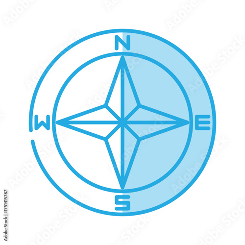 Compass icon design template