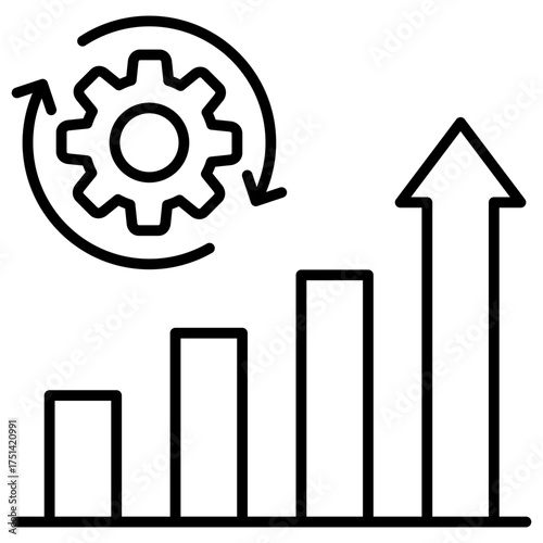 Sustainable Development Outline Icon