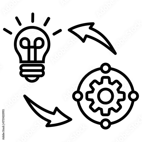 Implementation Outline Icon
