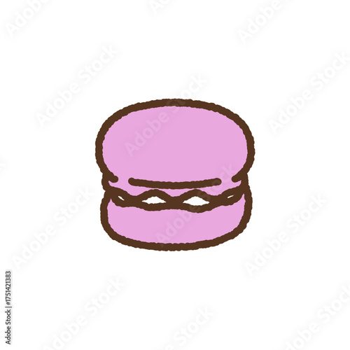 手書き風のアイコン　マカロン