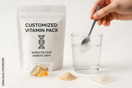 Personalized Vitamin Pack Based on Genetic Data for Optimal Health and Wellness - Custom Nutrition Supplements
