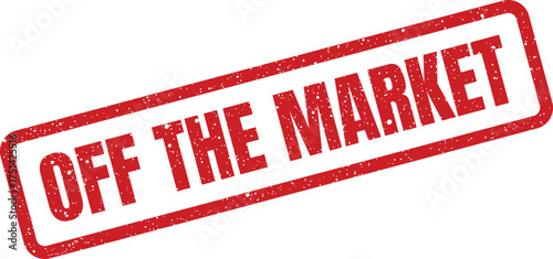 Distressed rubber stamp clearly signifying an item, property, or service is no longer available for sale