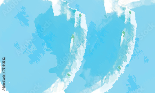 Light blue watercolor splashes create a delicate and subtle dreamy background effect perfectly