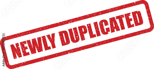 Textured red rubber stamp mark indicating an item, file, or document recently copied or replicated