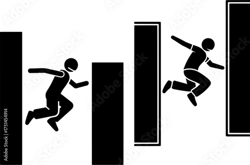 Parkour and Free Running Jump Obstacles Icon