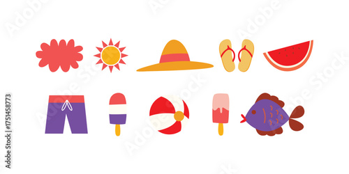 Hello Summer natural elements of summer vibes and other design
