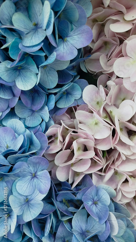 roses, peonies, hydrangeas, designer composition of artificial flowers, floral background in retro style
