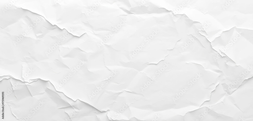 Obraz premium Subtle, crinkled white paper texture ideal for backgrounds and design elements, blank, overlay texture