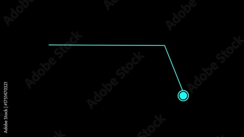 HUD call out elements pack animation on black background. Call Out on black background Simple HUD elements frame lines call-out animation