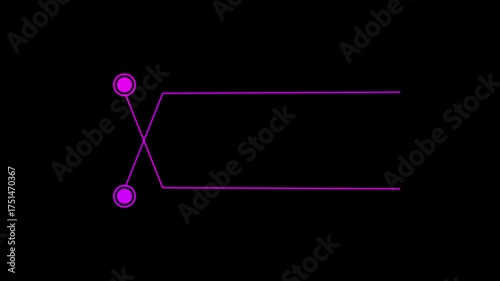 HUD call out elements pack animation on black background. Call Out on black background Simple HUD elements frame lines call-out animation