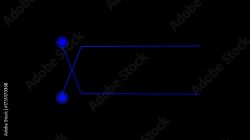 HUD call out elements pack animation on black background. Call Out on black background Simple HUD elements frame lines call-out animation