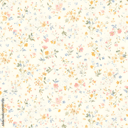 seamless pattern with flowers