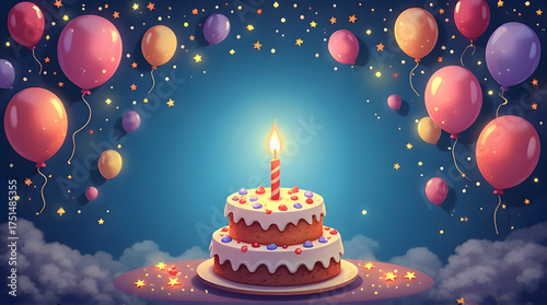 Magical Birthday Celebration Background