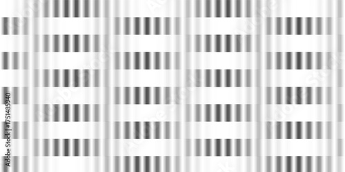Black and white striped halftone gradient. Fading line gradation background. Repeating strip pattern backdrop. Parallel lines wallpaper for overlay, print, cover. Vector Doppler effect concept