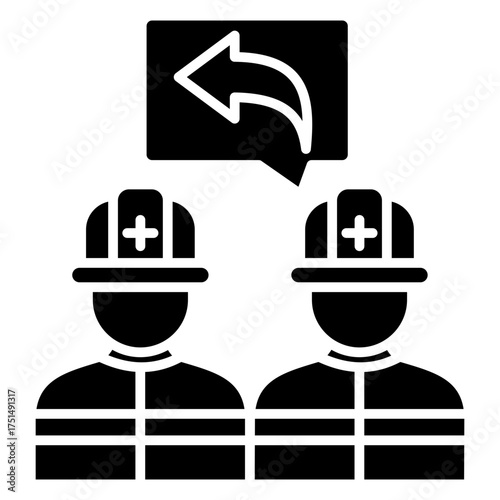 Response Team Glyph Icon