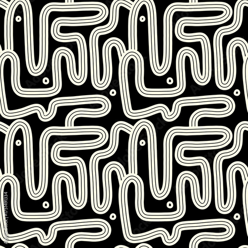 Basic Geometric hand drawn abstract patterns for backgrounds, prints, backdrops, clothing, fashion, textiles and design