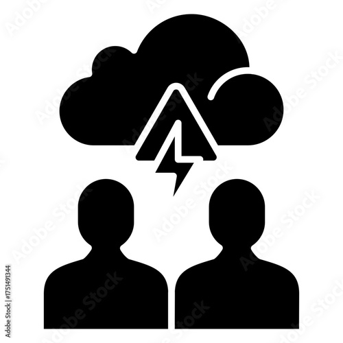 Conflict Glyph Icon