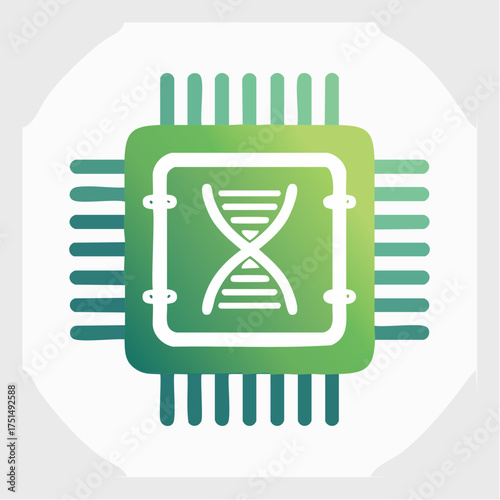 Green Tech DNA: Modern Symbolism of Biotechnology and Genetic Engineering Innovation