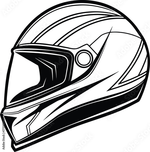 Sleek motorcycle helmet design for safety and style riders apparel