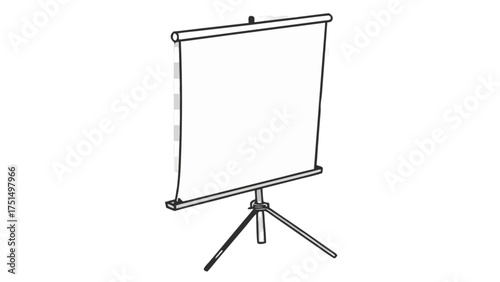 Presentation screen projector stand whiteboard for office meeting seminar training and conference room use
