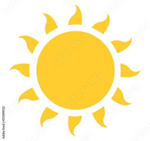 sun vector illustration icon 
