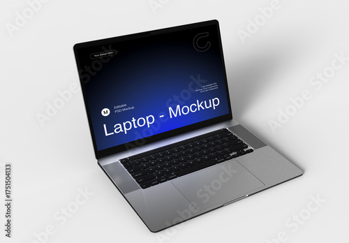 Laptop Device Screen PSD Mockup