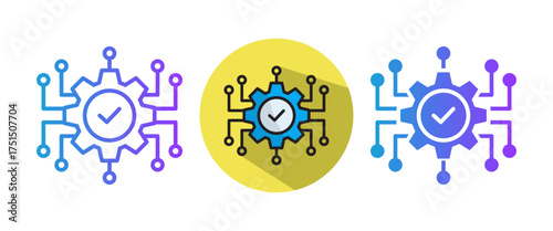 Digitalization multiple icon