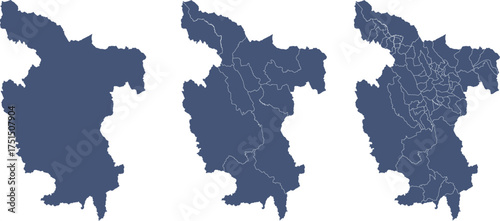 SAN MARTIN Map Outline and Internal Divisions