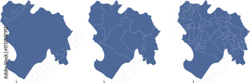 Piura Map Outline and Internal Divisions