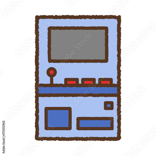 手書き風のアイコン　ゲーム筐体