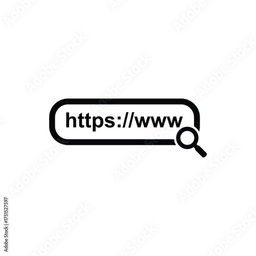 Vector logo icons related to internet networks. Websites, www illustration sign collection, website URL vectors, and internet http address concepts.