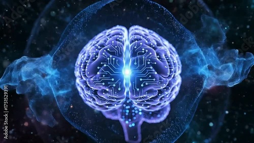 Abstract blue underwater background with bubbles and water drops