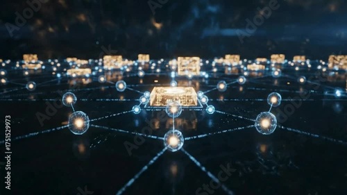 Global social network connection illustration