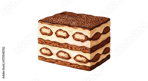 A rich and creamy layered dessert made with coffee soaked ladyfingers mascarpone cheese and cocoa powder.