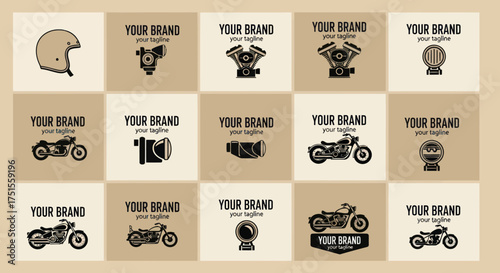 Motorcycle Logo Designs for Brand Identity and Marketing.