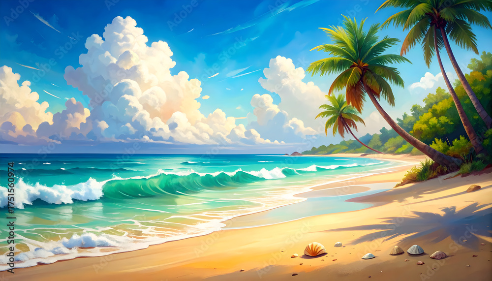 Fototapeta premium Tropical Beach Paradise