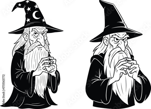 Spooky ugly witch character art halloween themed graphic design for creative projects