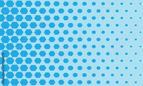  Abstract Seamless blue colour Geometric Pattern with Polygons. Hexagonal Halftone Pattern Background. Abstract vector background with hexagon geometry..