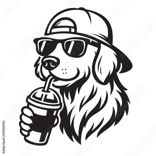 Cool Dog Coffee SVG