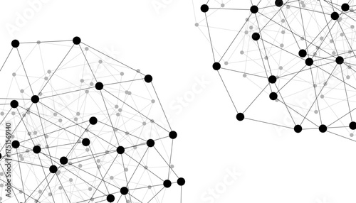 Abstract technology dot and line connection digital hi tech design concept background. Space for text. Vector illustration