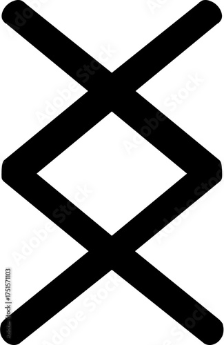 Rune Symbol double cross rune