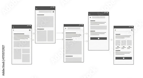 User flow diagram user interface design, user experience design, mobile app development process, website development process