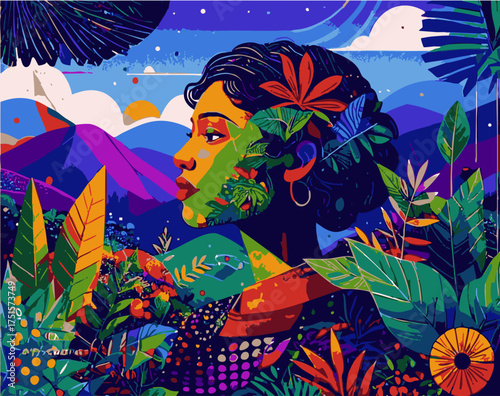 women and plant
