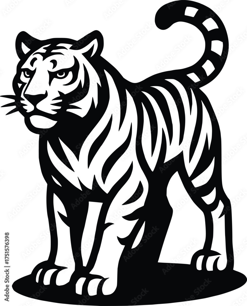 Fototapeta premium tiger vector illustration