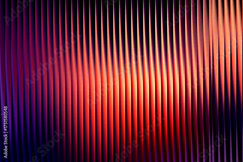 Illustration of abstract background with vertical lines and a gradient of red and blue, creating a visually striking and modern design with a sense of depth