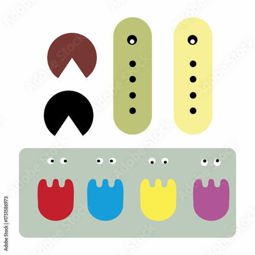 vector illustration of a funny cartoon 