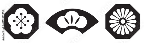 シンプルな和風のアイコン