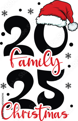 Family Christmas 2025 t-shirt design
