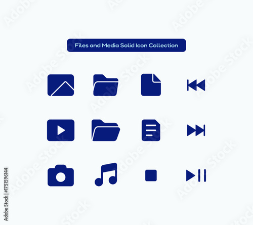 Files and Media Solid Icon Pack
